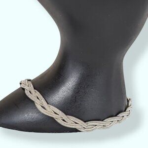 Braided Metal Snake Chain Bracelet